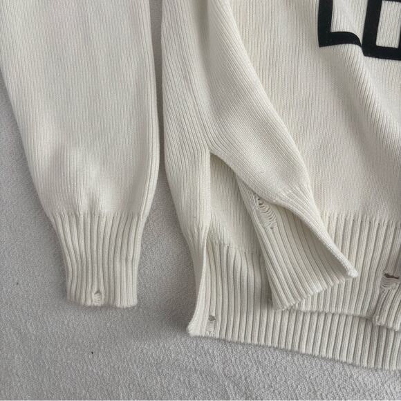 NWOT Golden Goose Delilah Do What You Love Distressed Sweater Women’s Size S - Picture 12 of 15